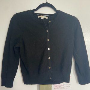 Boden Black Cropped Cashmere Sweater (Size 8)